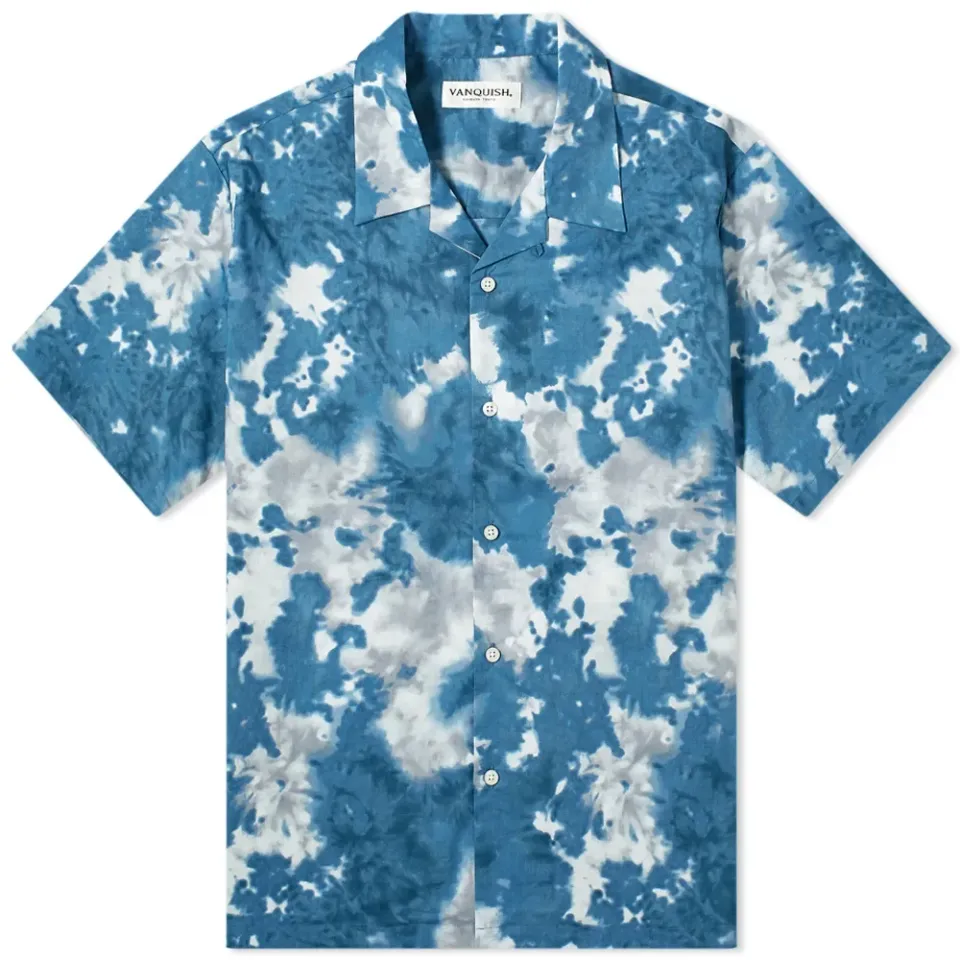 Tie-Dye Open Collar Shirt
