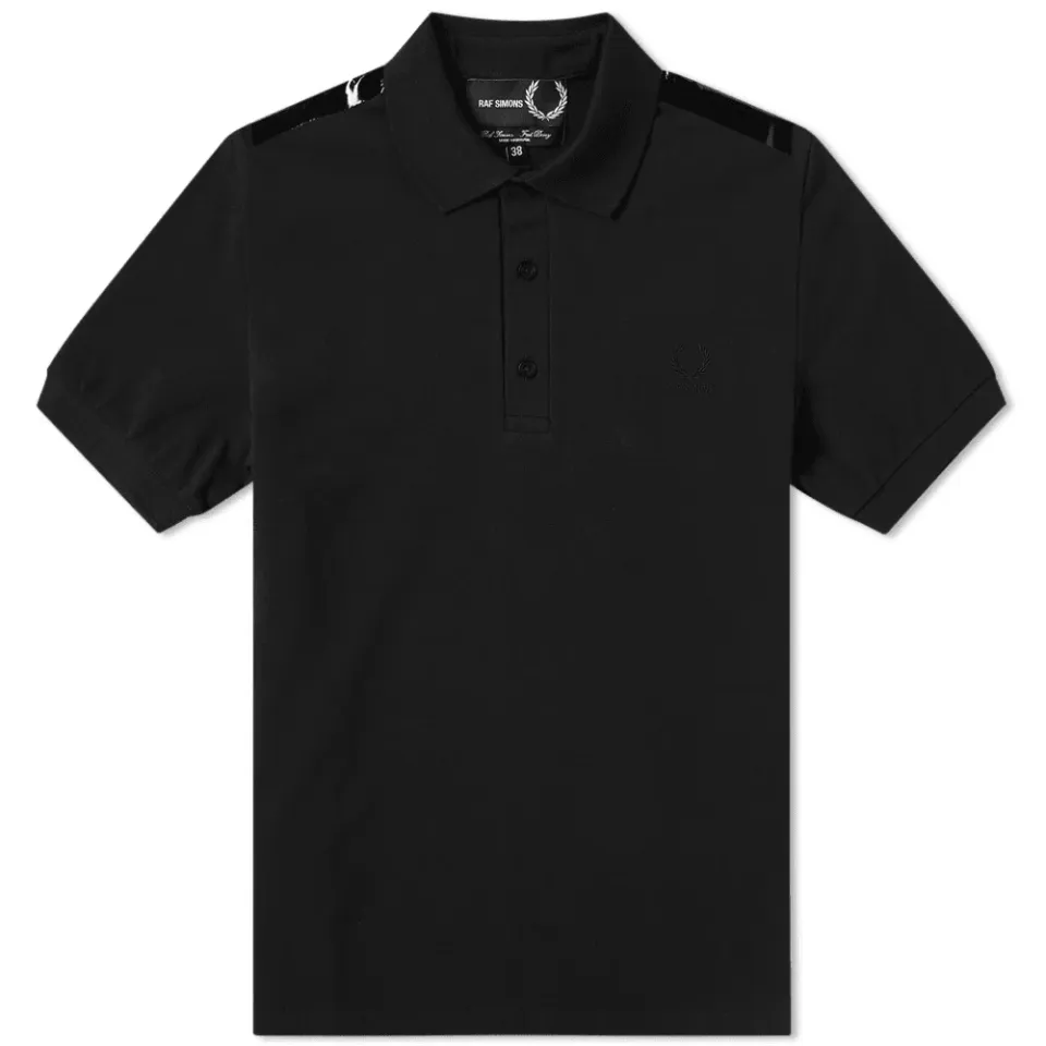 Tape Detail Pique Polo