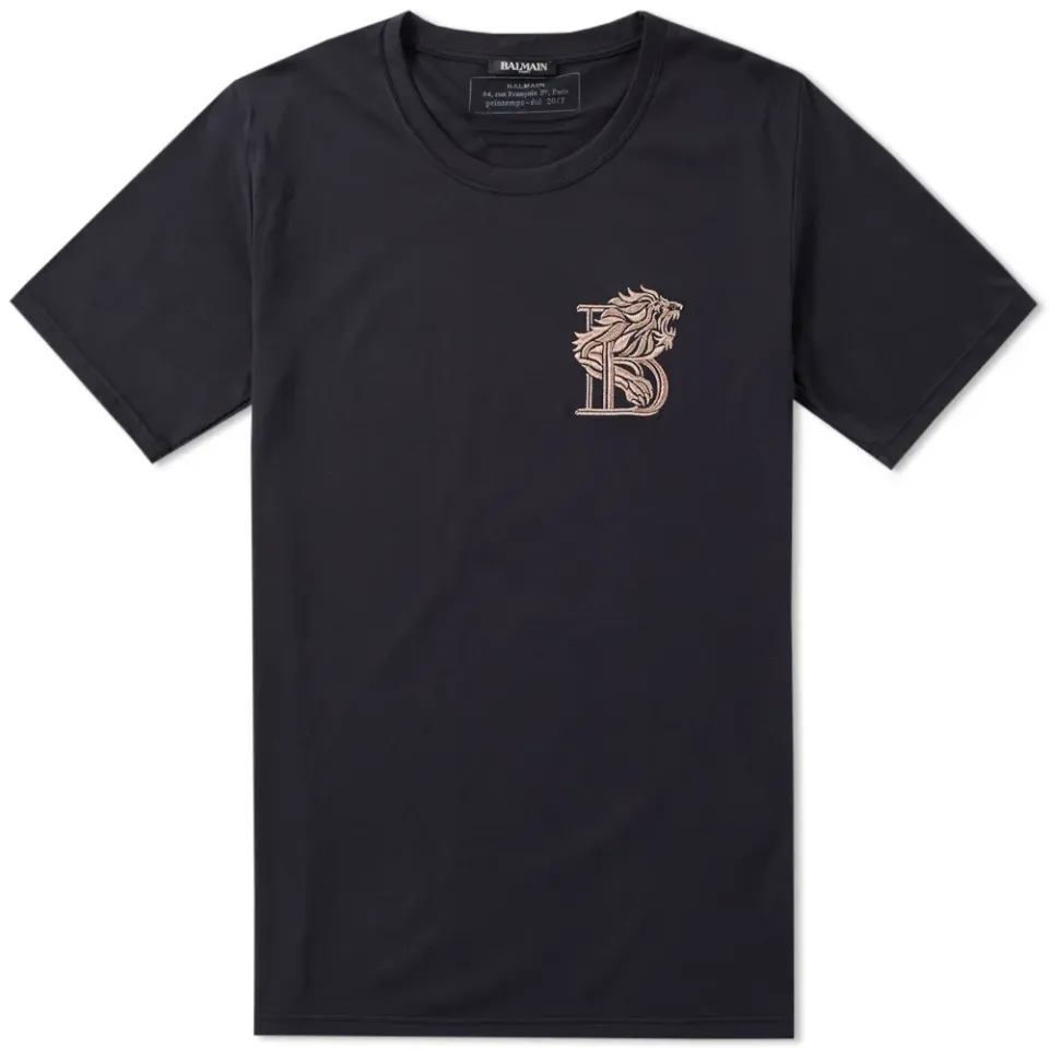 Embroidered Lion Badge Tee