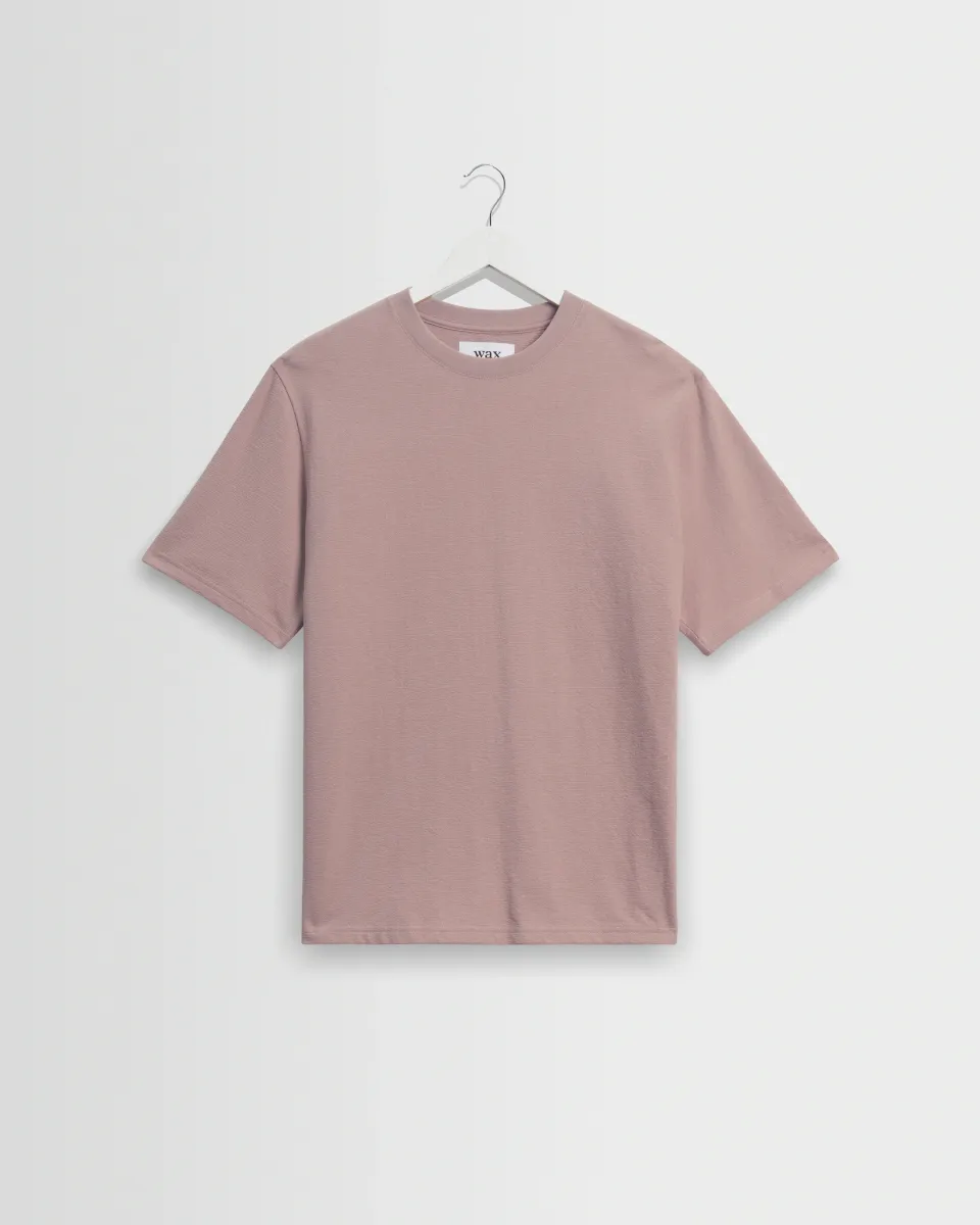 Dean - Dusty Pink Textured Organic Cotton t-Shirt
