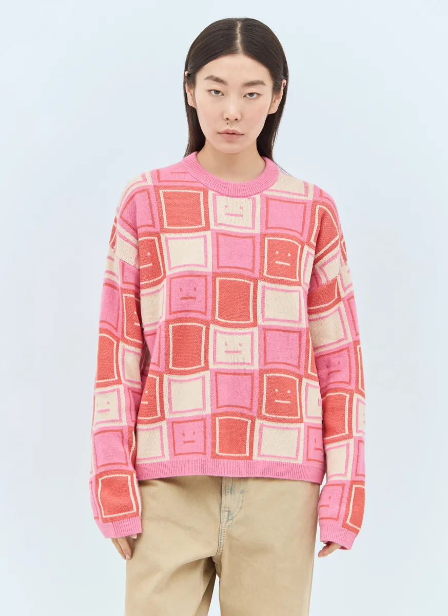 Face Jacquard Sweater
