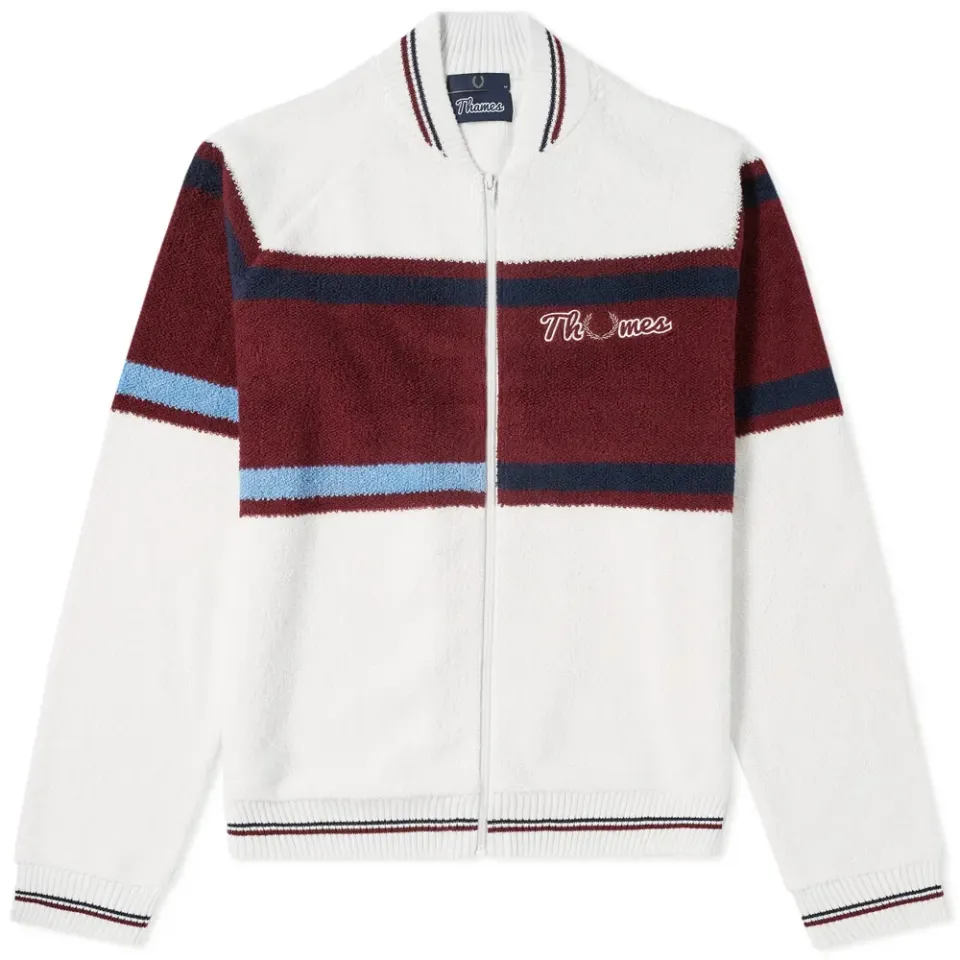 Fred Perry x Thames Loop Knit Zip Bomber
