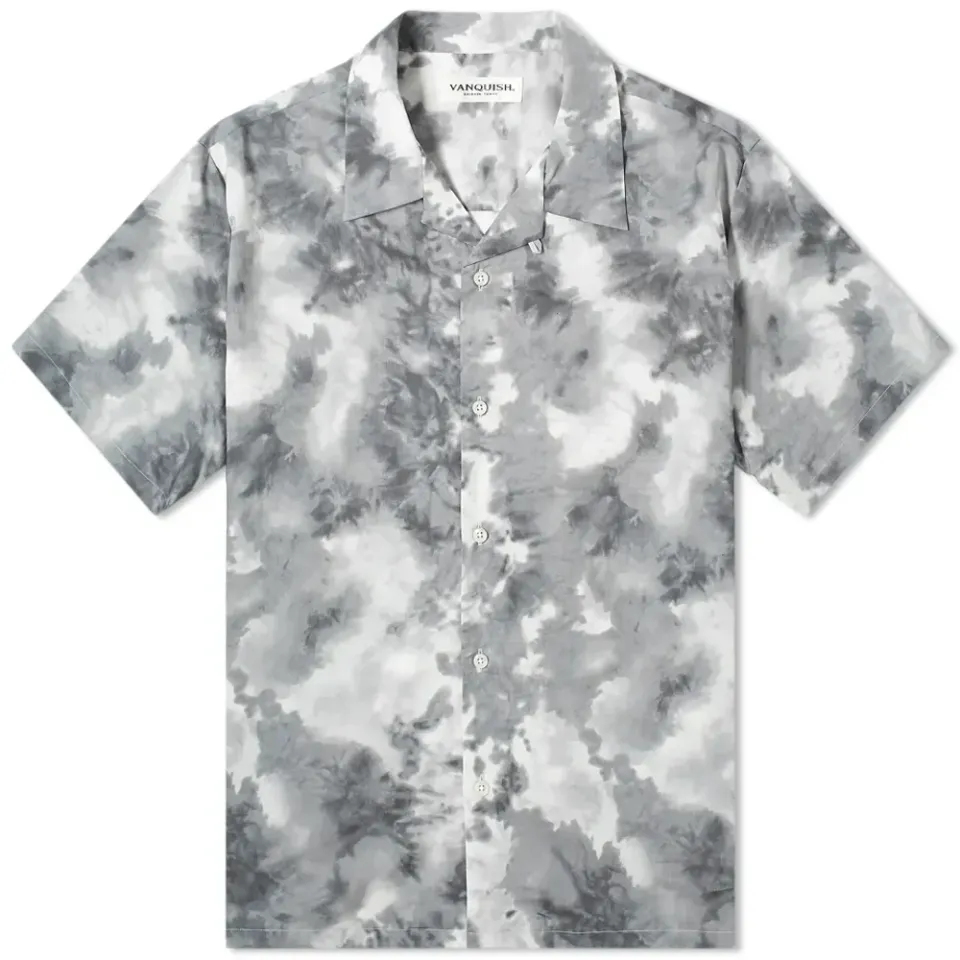 Tie-Dye Open Collar Shirt