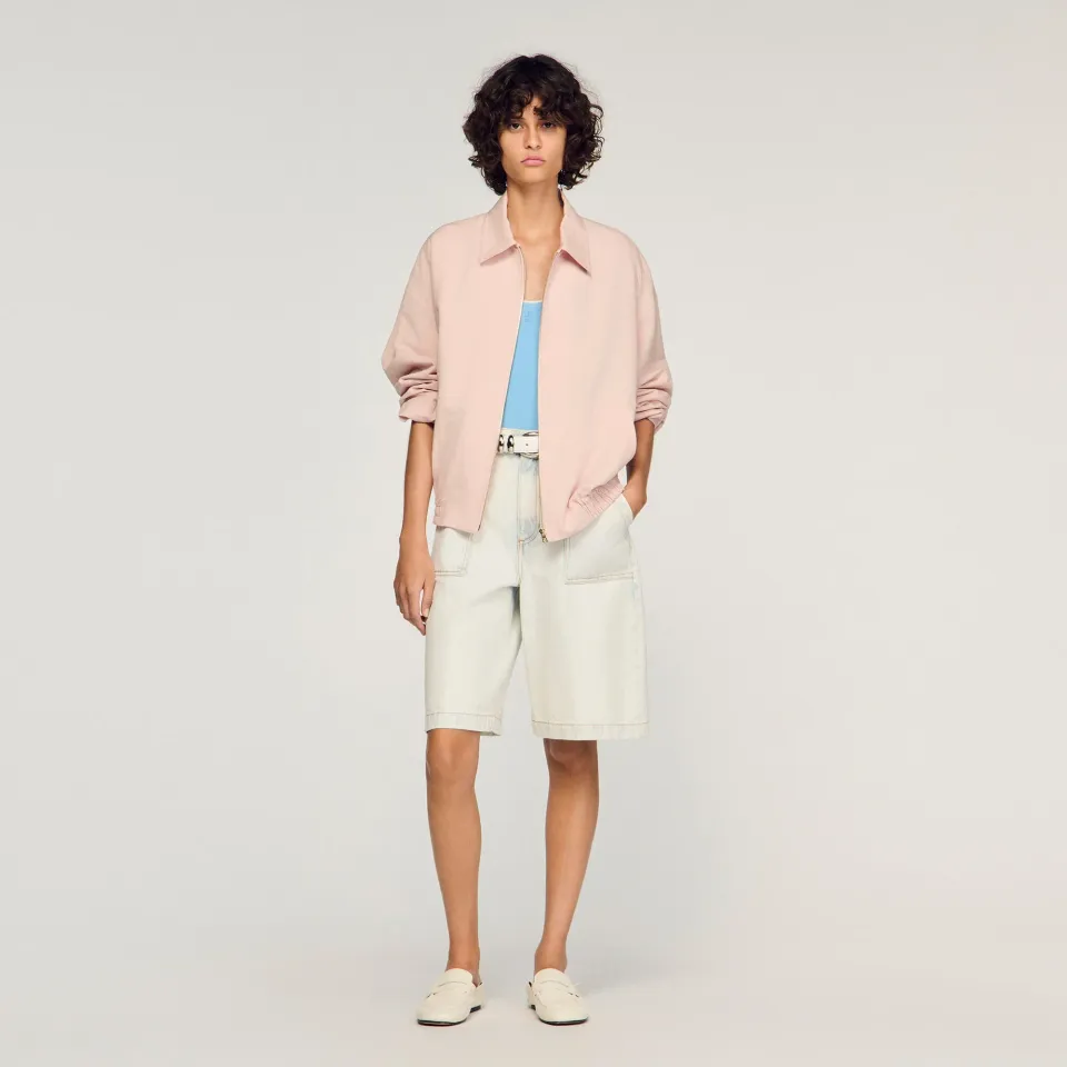 Cotton and linen jacket