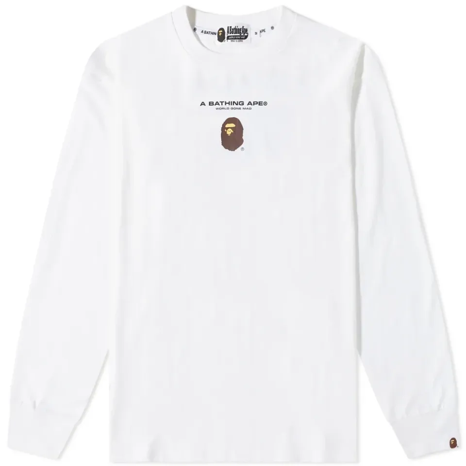 Long Sleeve Bape General Relaxed Fit T-Shirt