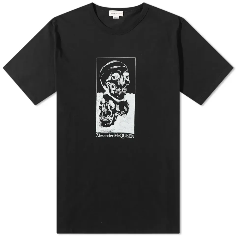 Double Skull Logo Tee