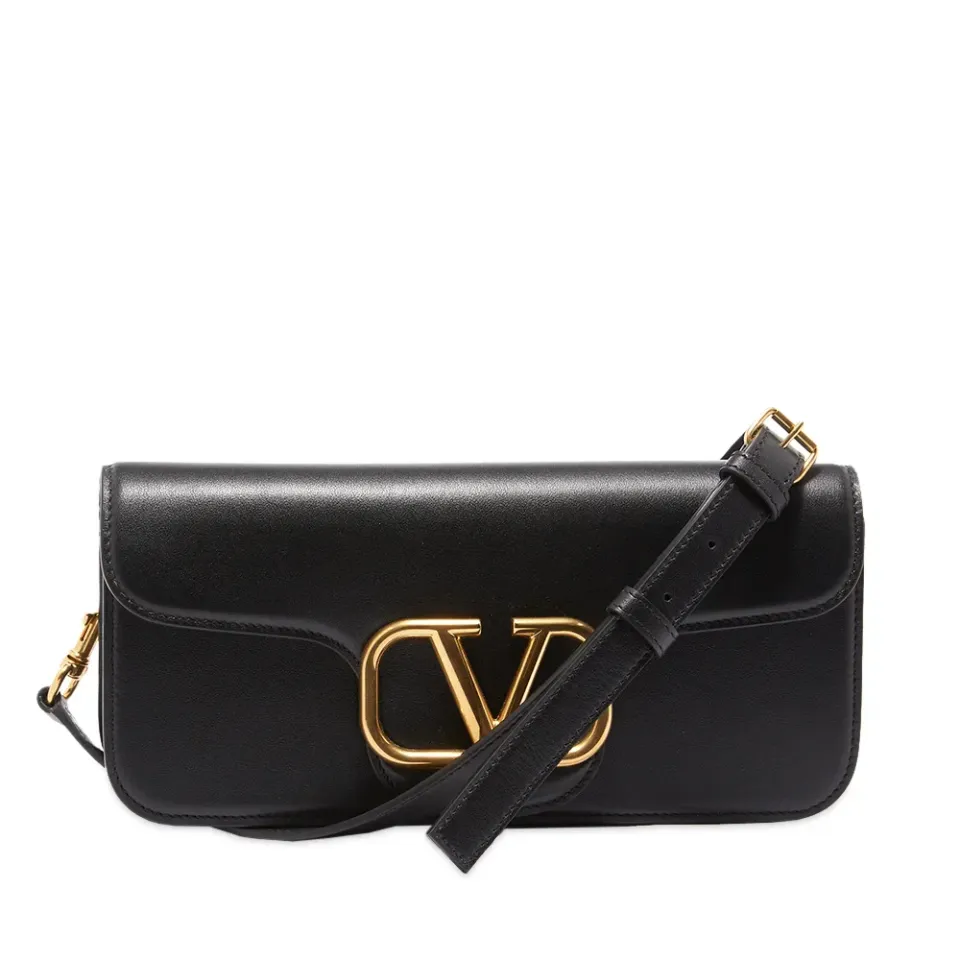 V Logo Cross Body Bag