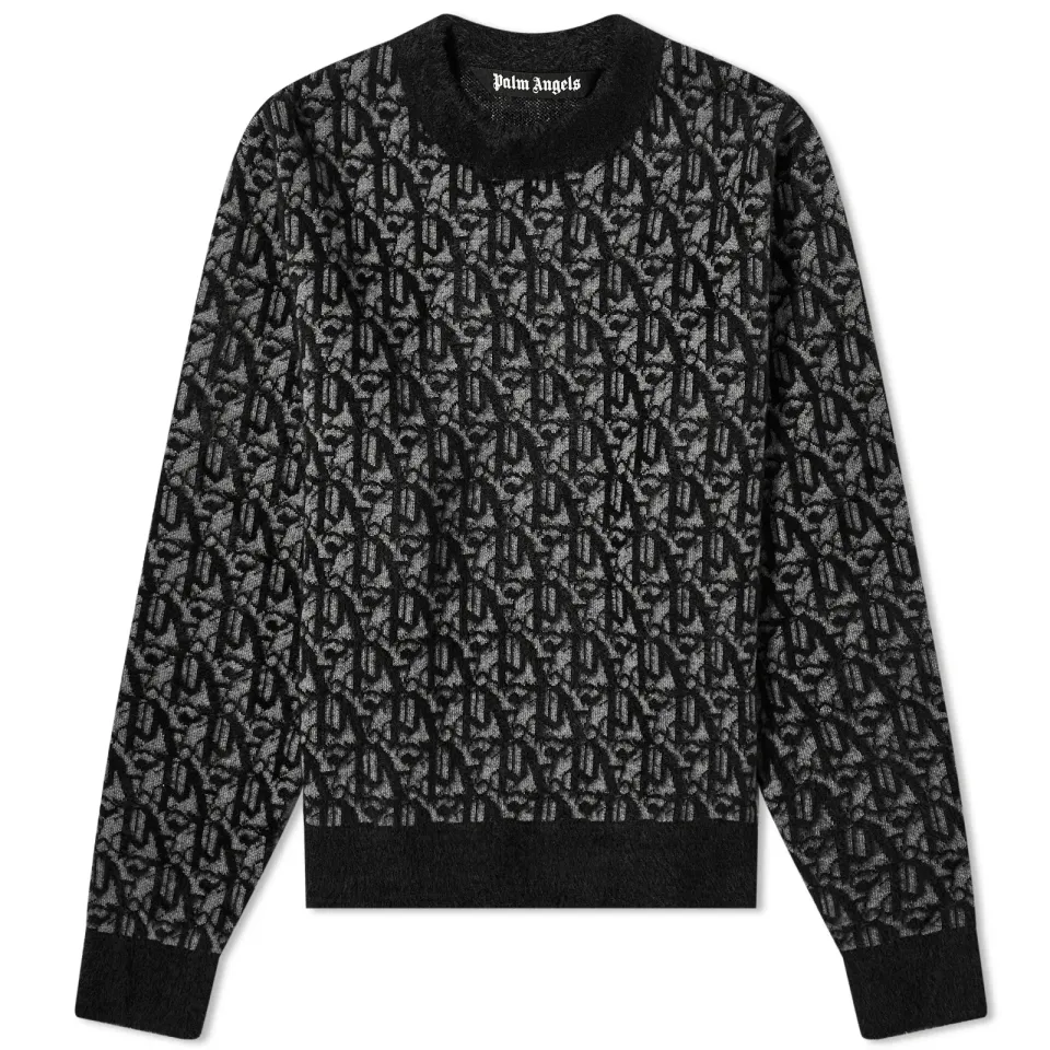Monogram Jacquard Crew Knit