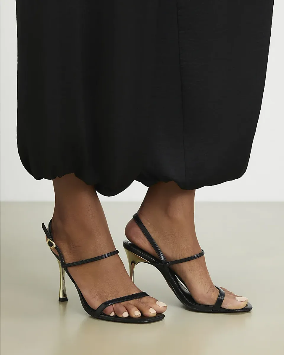 Open Back Heeled Sandals