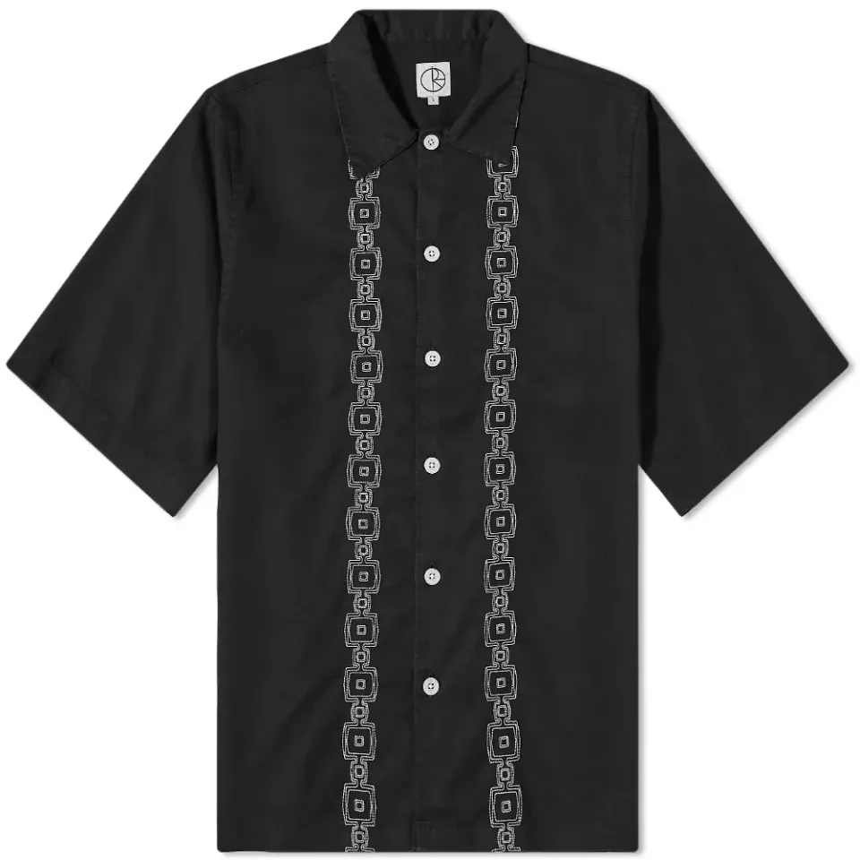 Polar Skate Co. Square Stripe Bowling Shirt
