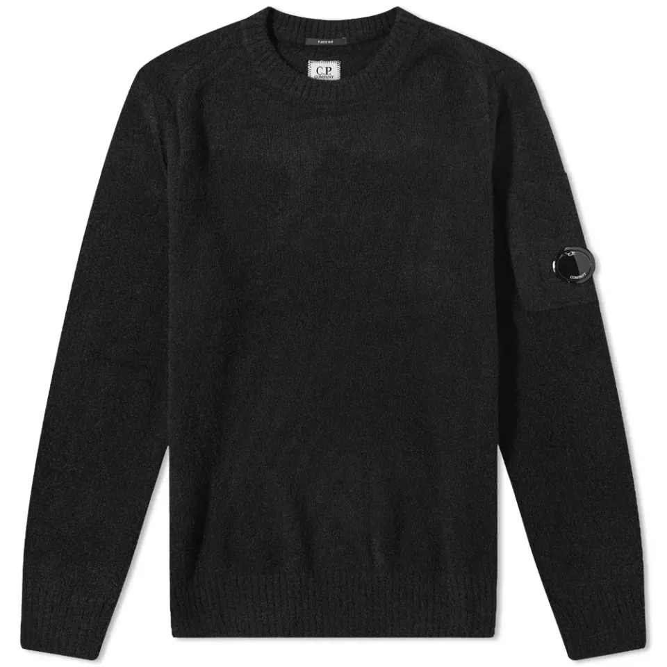 CP Company Fleece Knit Arm Lens Crew Knit