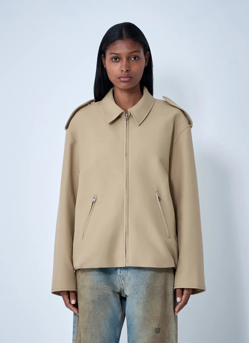 Cotton Satin Jacket
