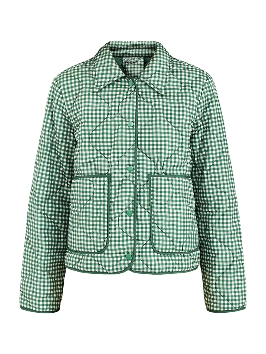 Checked Quilted Jacket