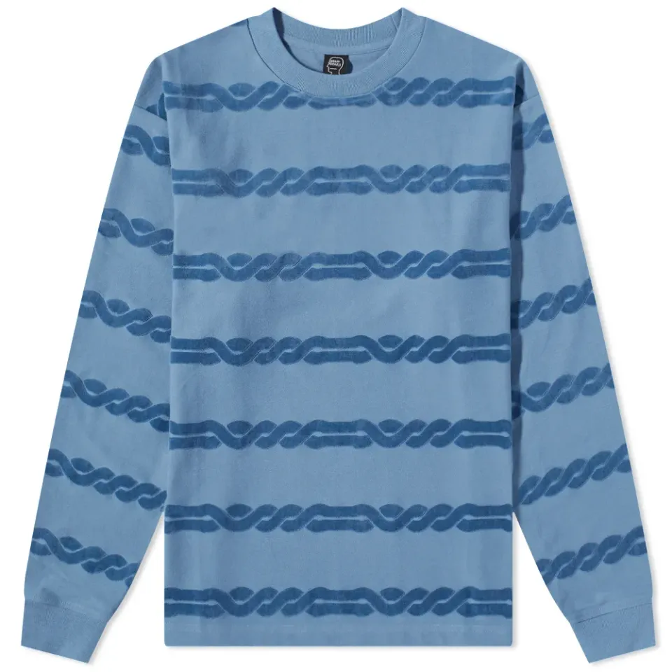 Braided Burnout Long Sleeve T-Shirt