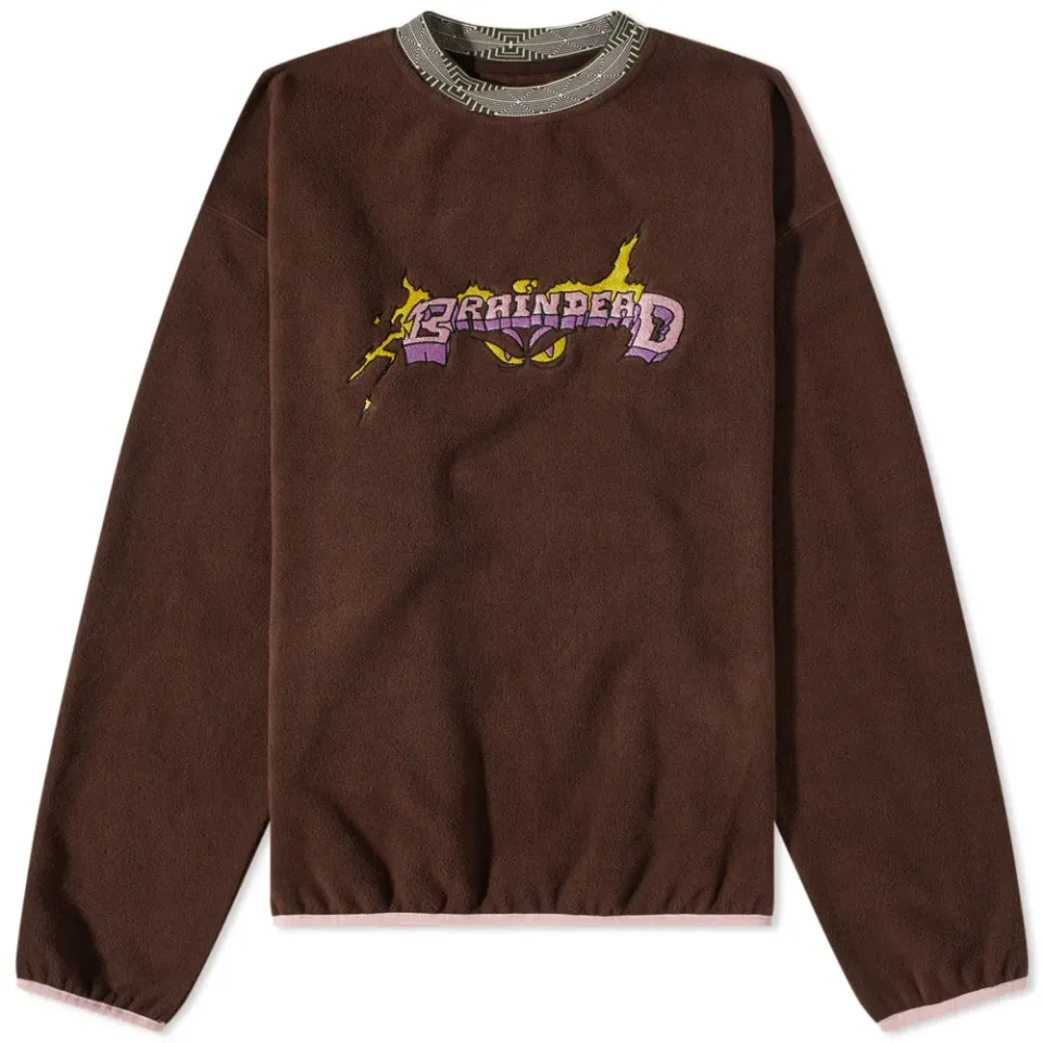 Evil Eyes Fleece Mock Neck Sweat