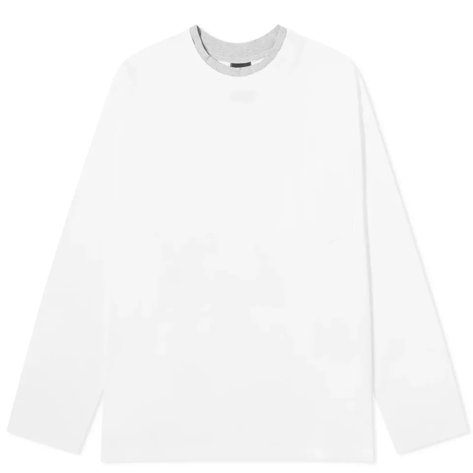 Double Neck Longsleeve Pocket T-shirt