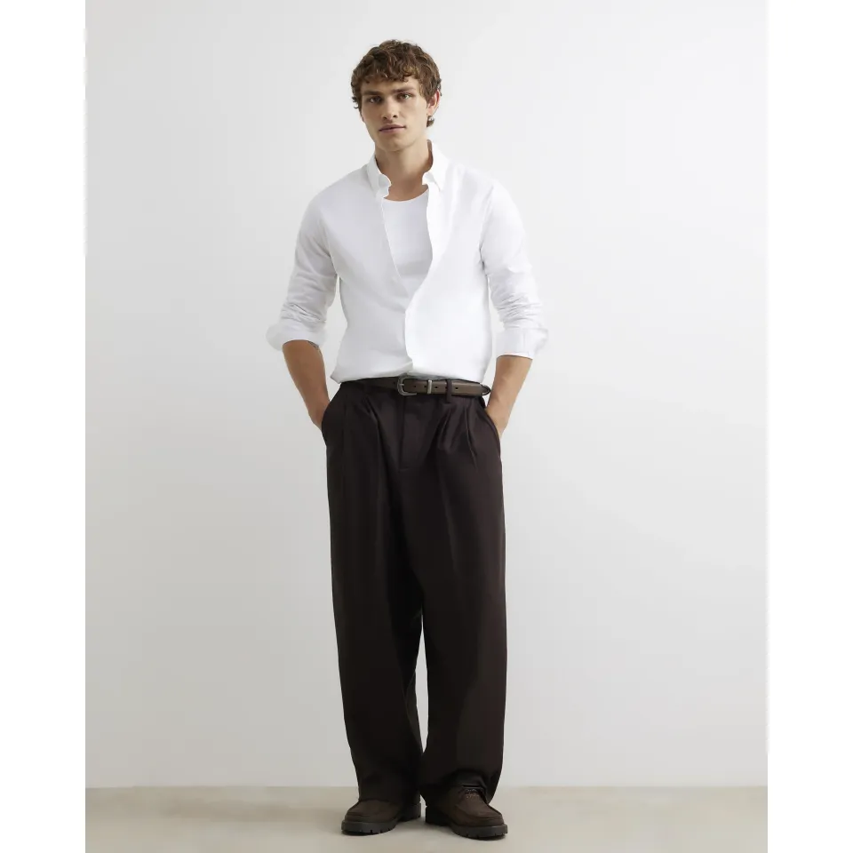 Muscle Fit Cotton Oxford Shirt