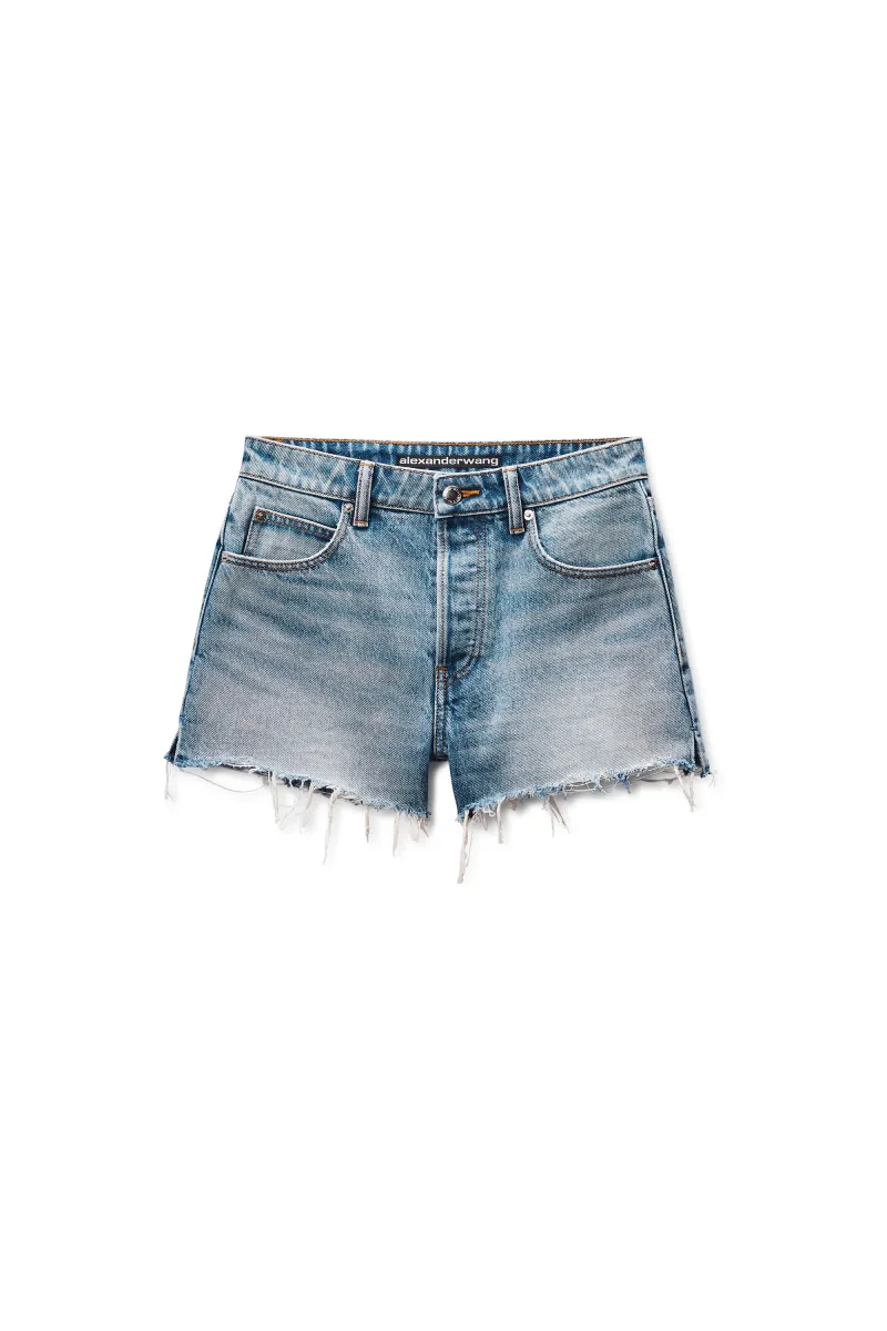 Distressed Logo Bite Short