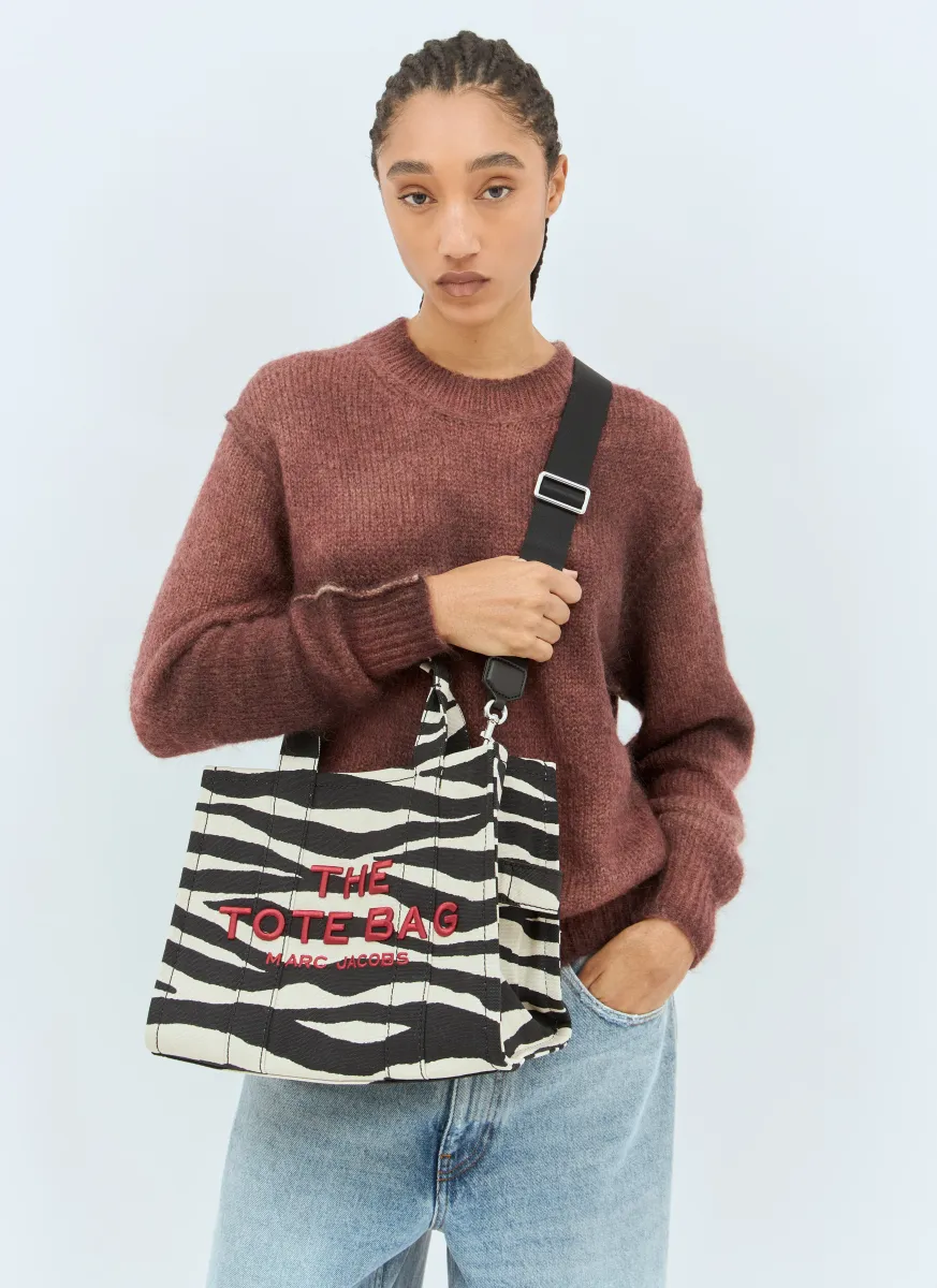 The Zebra Canvas Medium Tote Bag