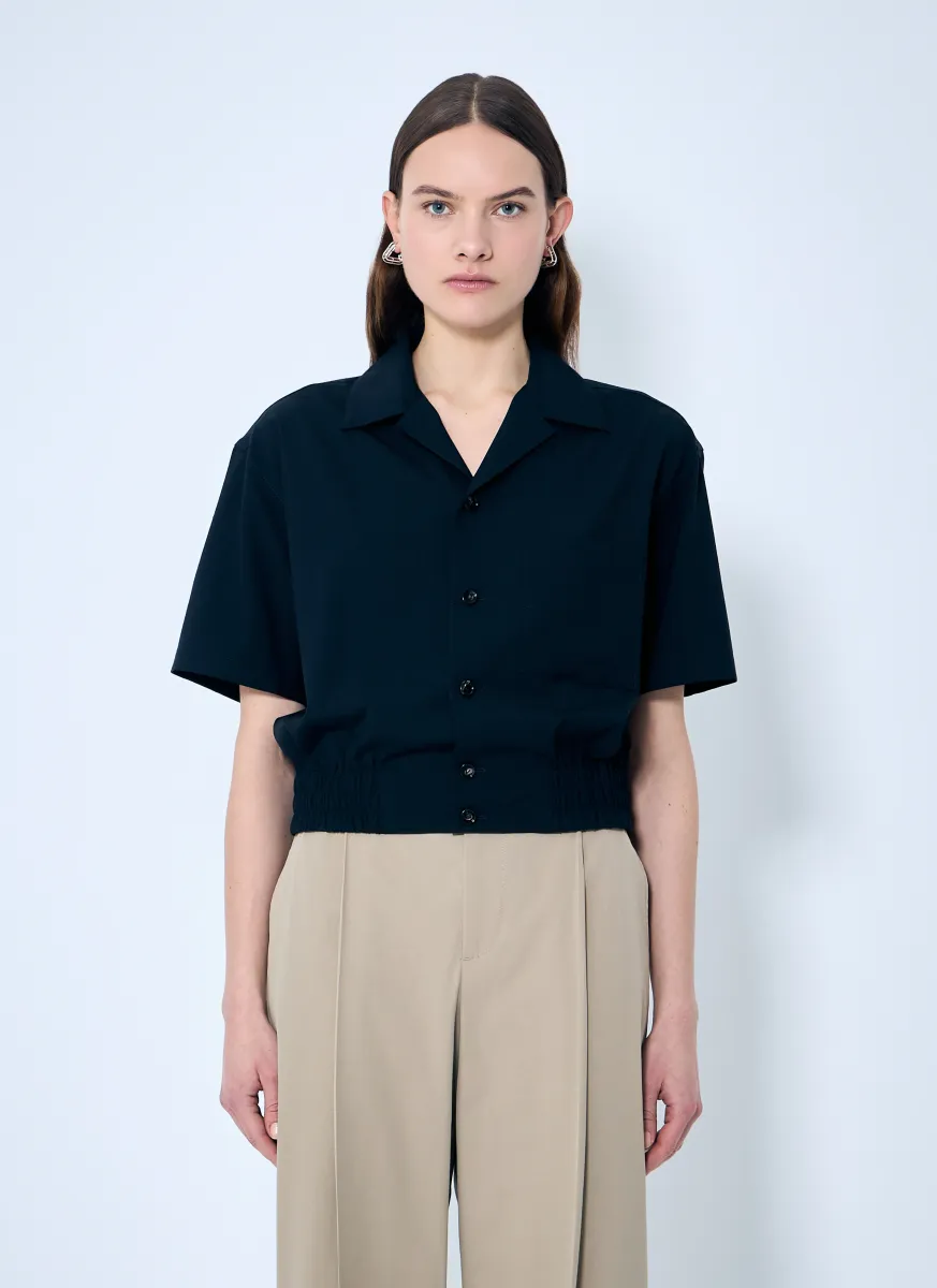 Wool Camp Collar Shirt