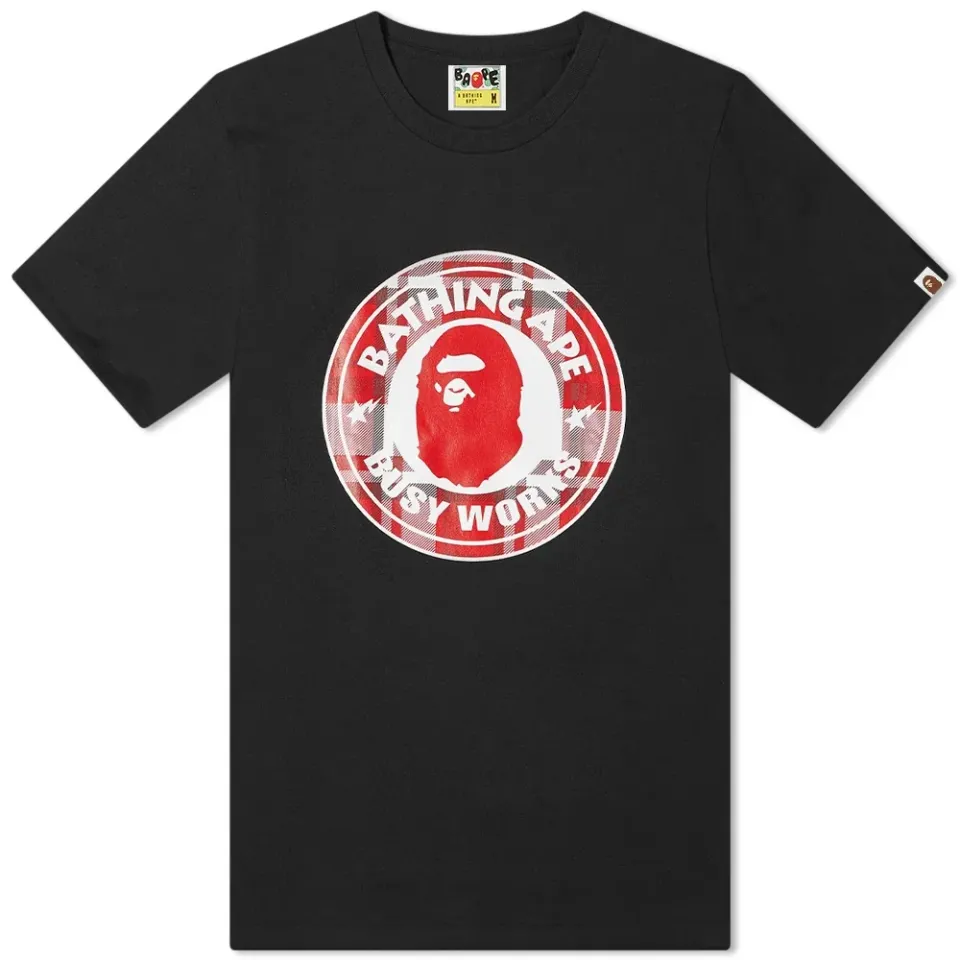 Bape Check Gift Busy Works T-Shirt