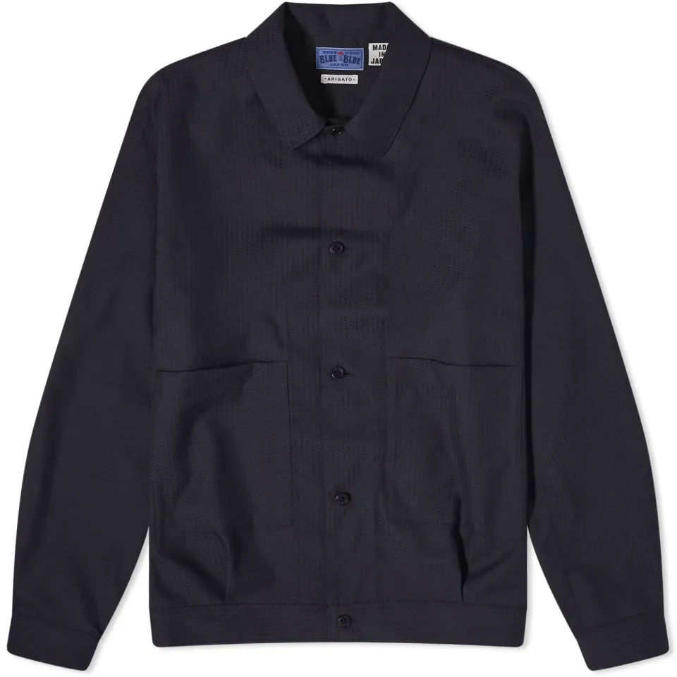 Sashiko Wool Shirt Jacket