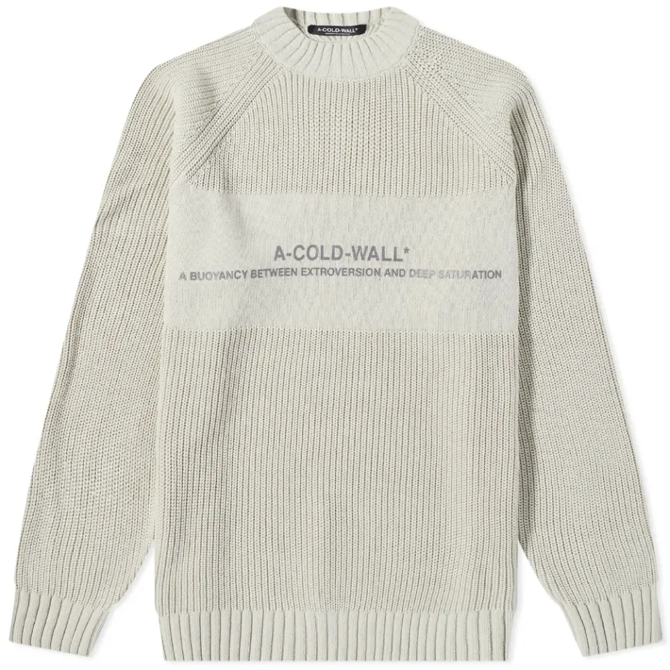 A-COLD-WALL* Dialogue Logo Crew Knit