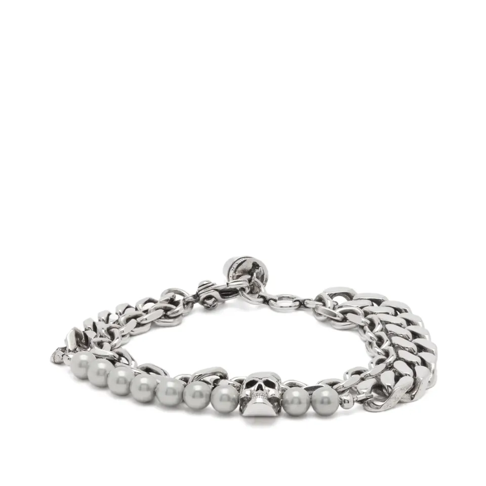 Skull & Pearl Bracelet