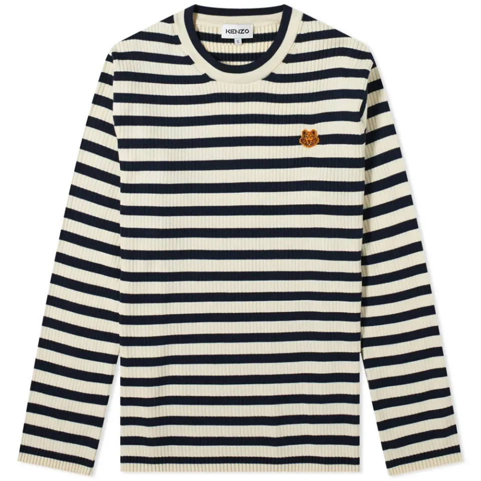 Striped Crest Logo Jumper