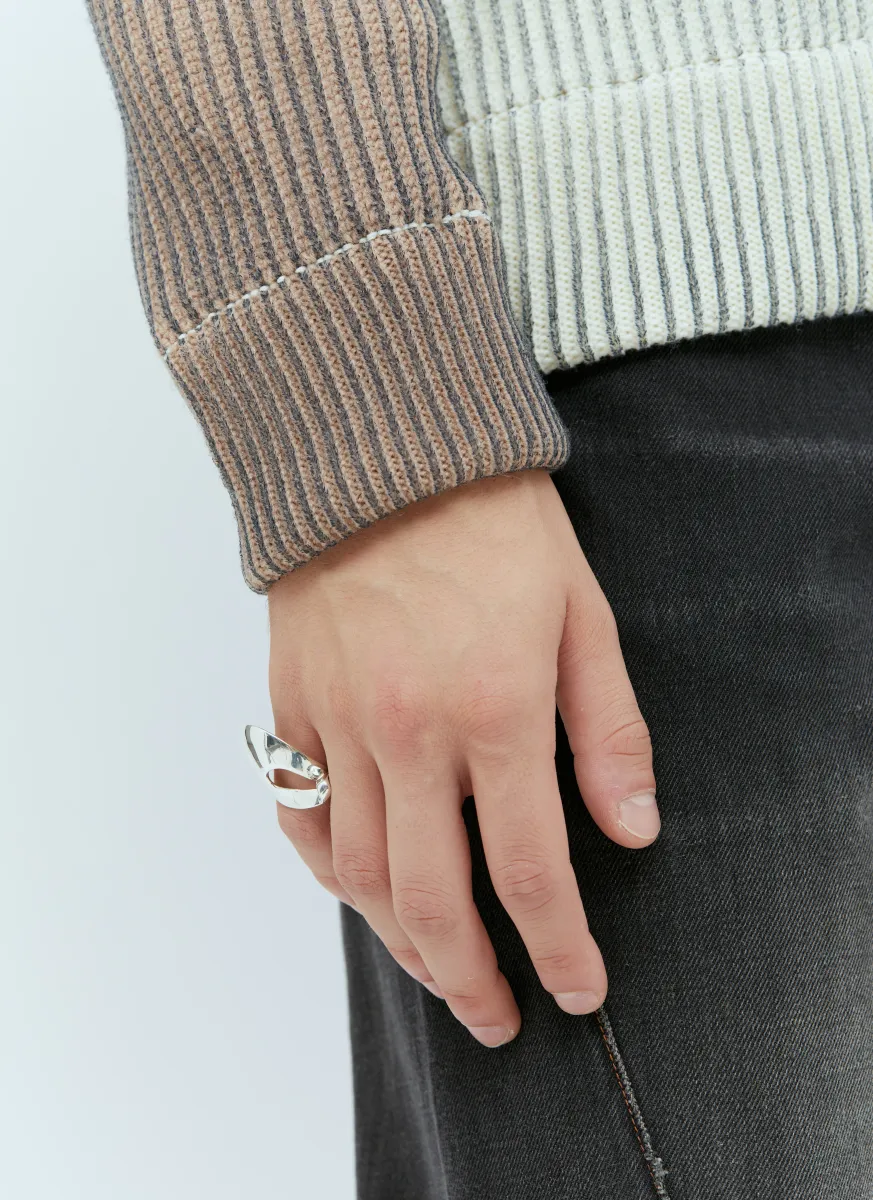 Twirled Drop Ring