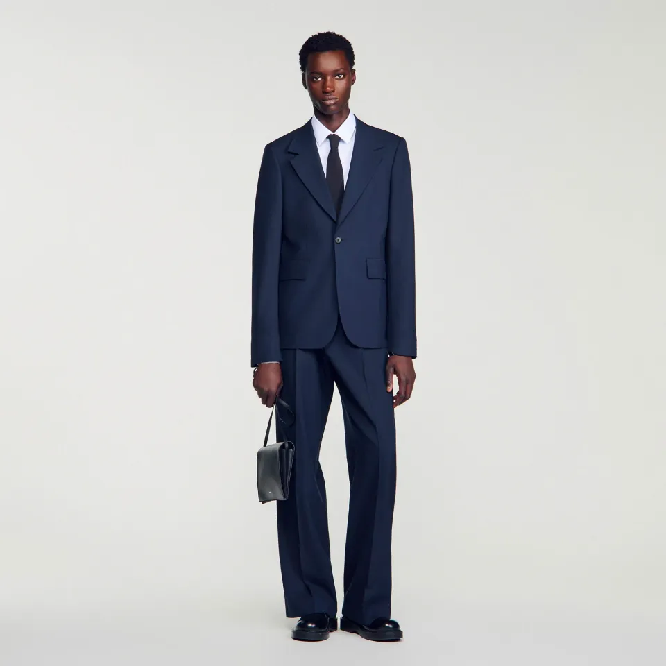 Virgin wool suit jacket