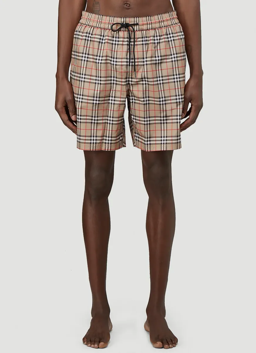 Guildes Vintage-Check Swim Shorts