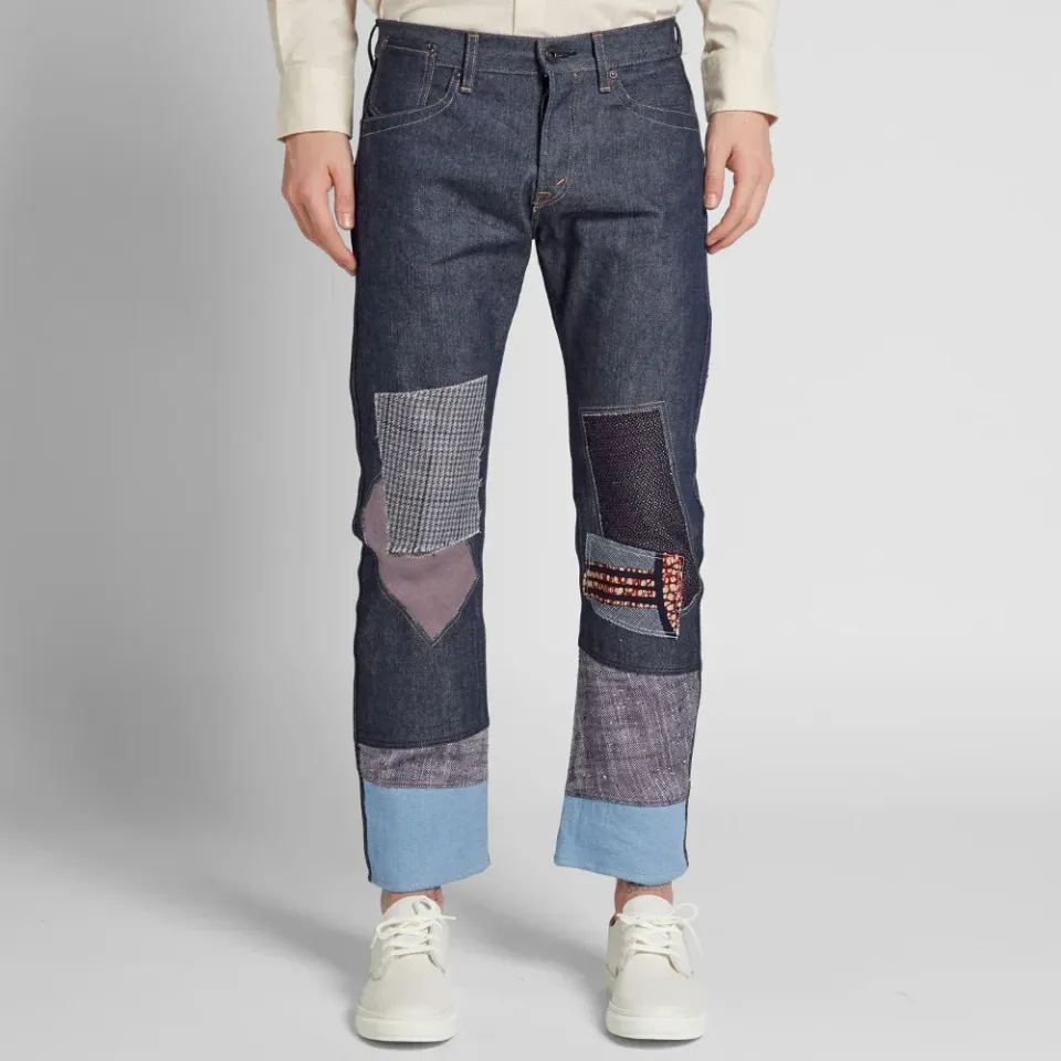 Slim Patchwork Jean