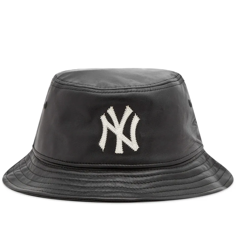 New York Yankees Leather Bucket Hat