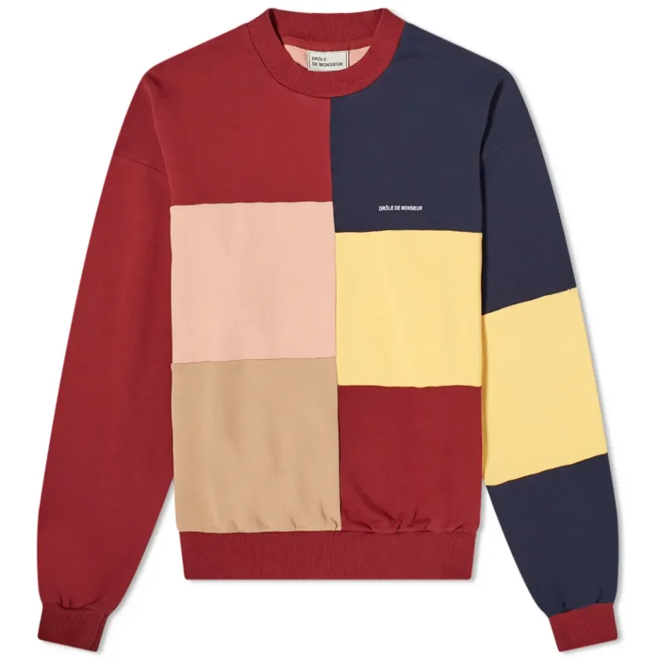 Color Block Crew Sweat