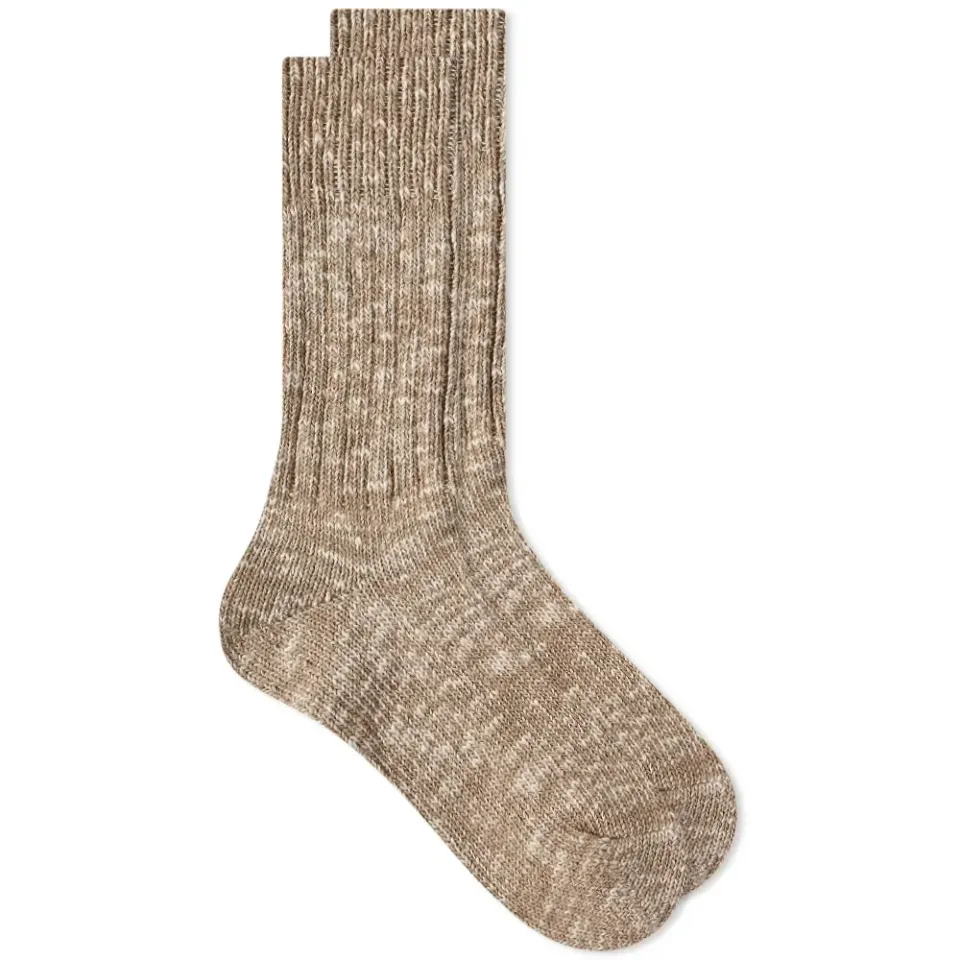 Low Gauge Slub Crew Sock