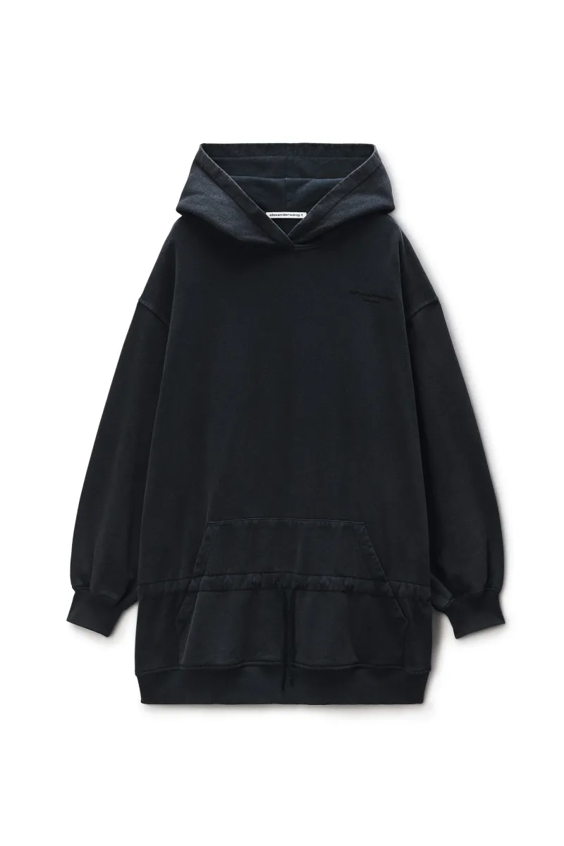 Dropped Waist Hoodie Dress