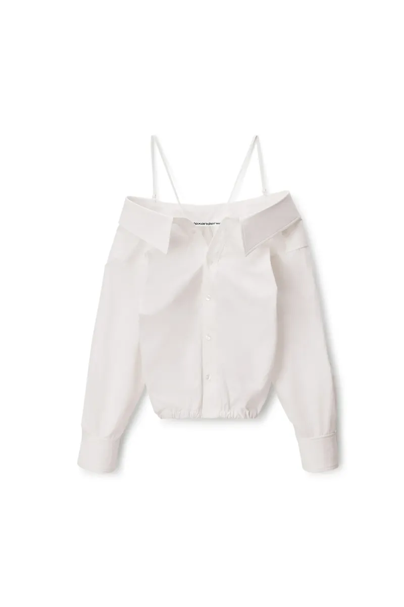 Off-Shoulder Top with Strap Detail