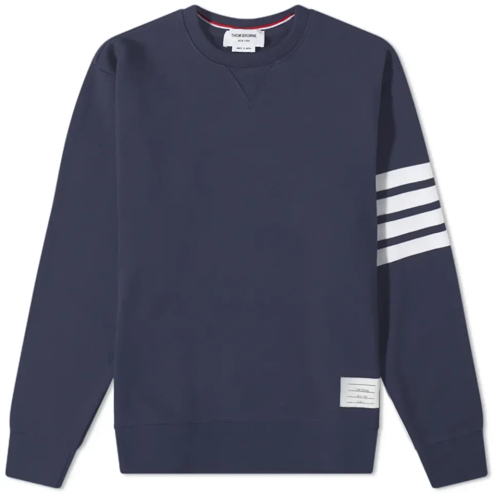 Engineered Stripe Crew Sweat