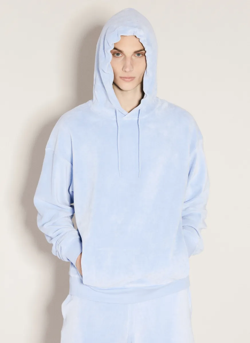 Terry Cloth Hooded Sweatshirt