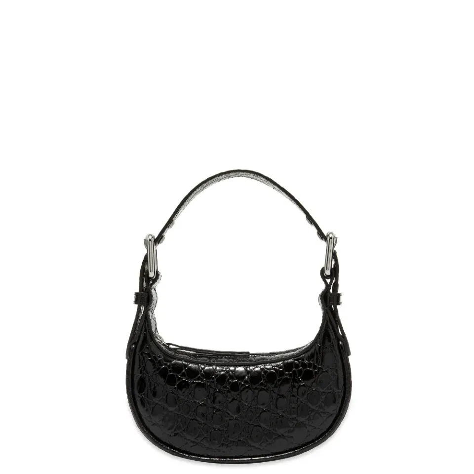 Mini Soho Black Circular Croco