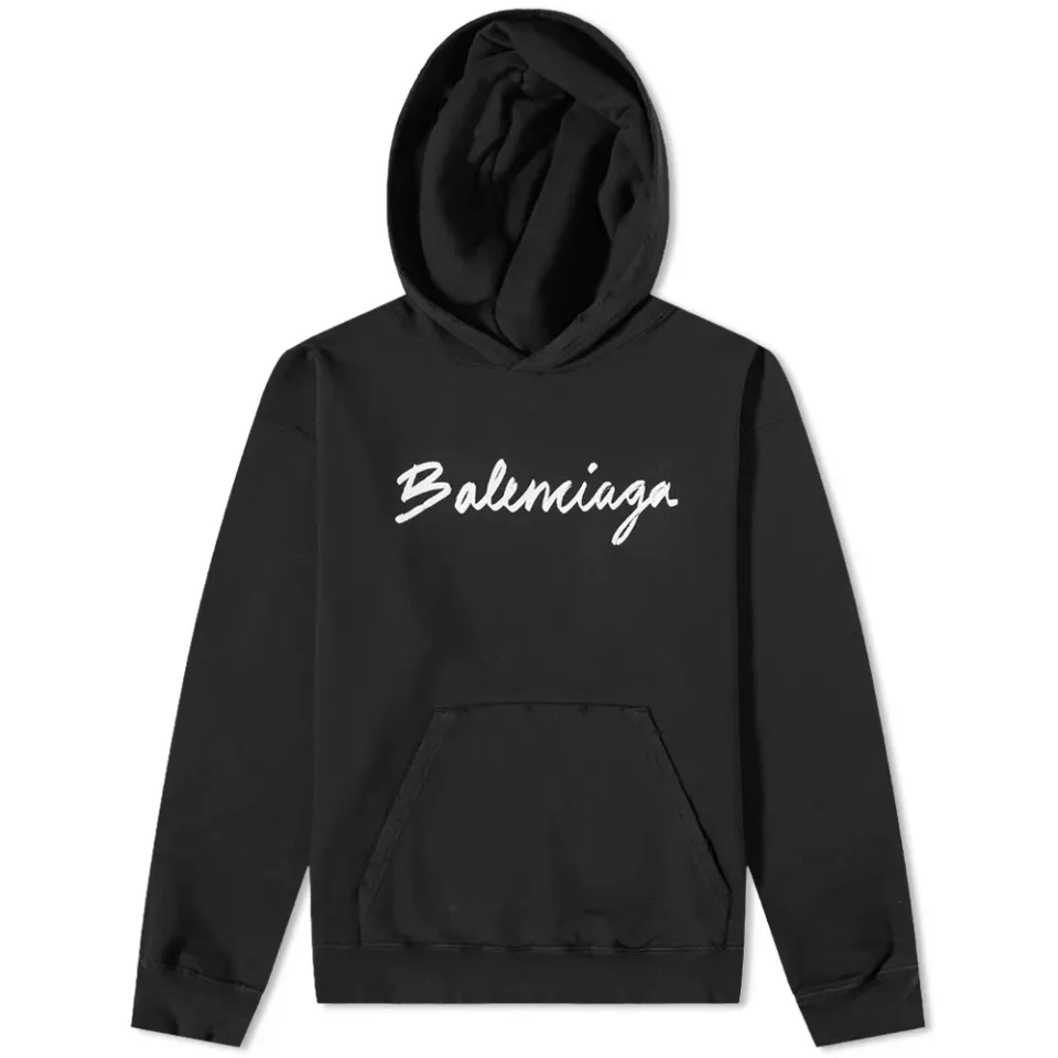 Script Logo Oversized Popover Hoody