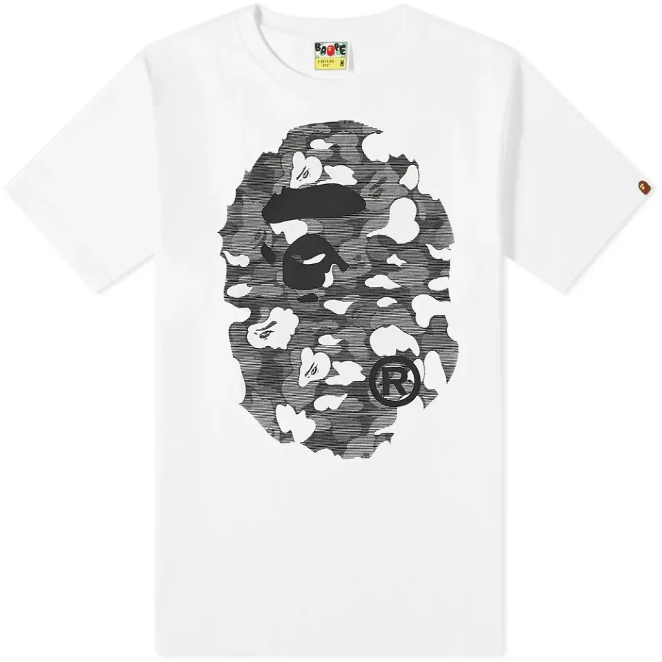 Stripe ABC Camo Big Ape Head Tee