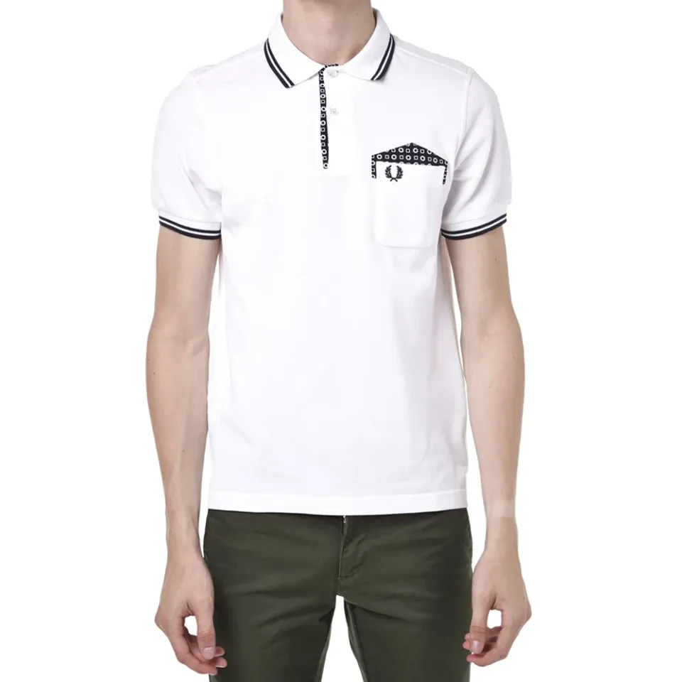 Fred Perry x Drake's Medallion Trim Polo