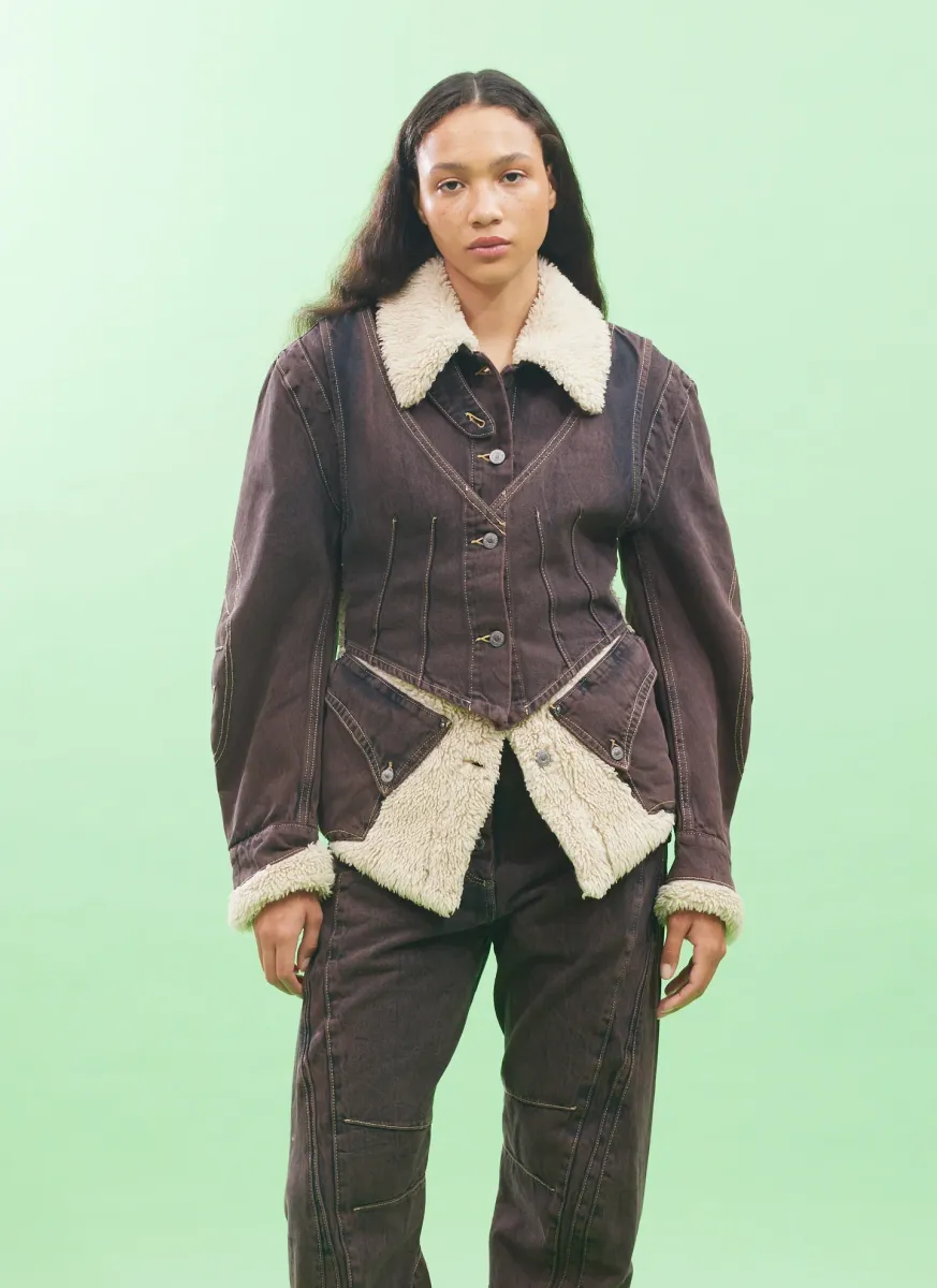 Paneled Denim Jacket