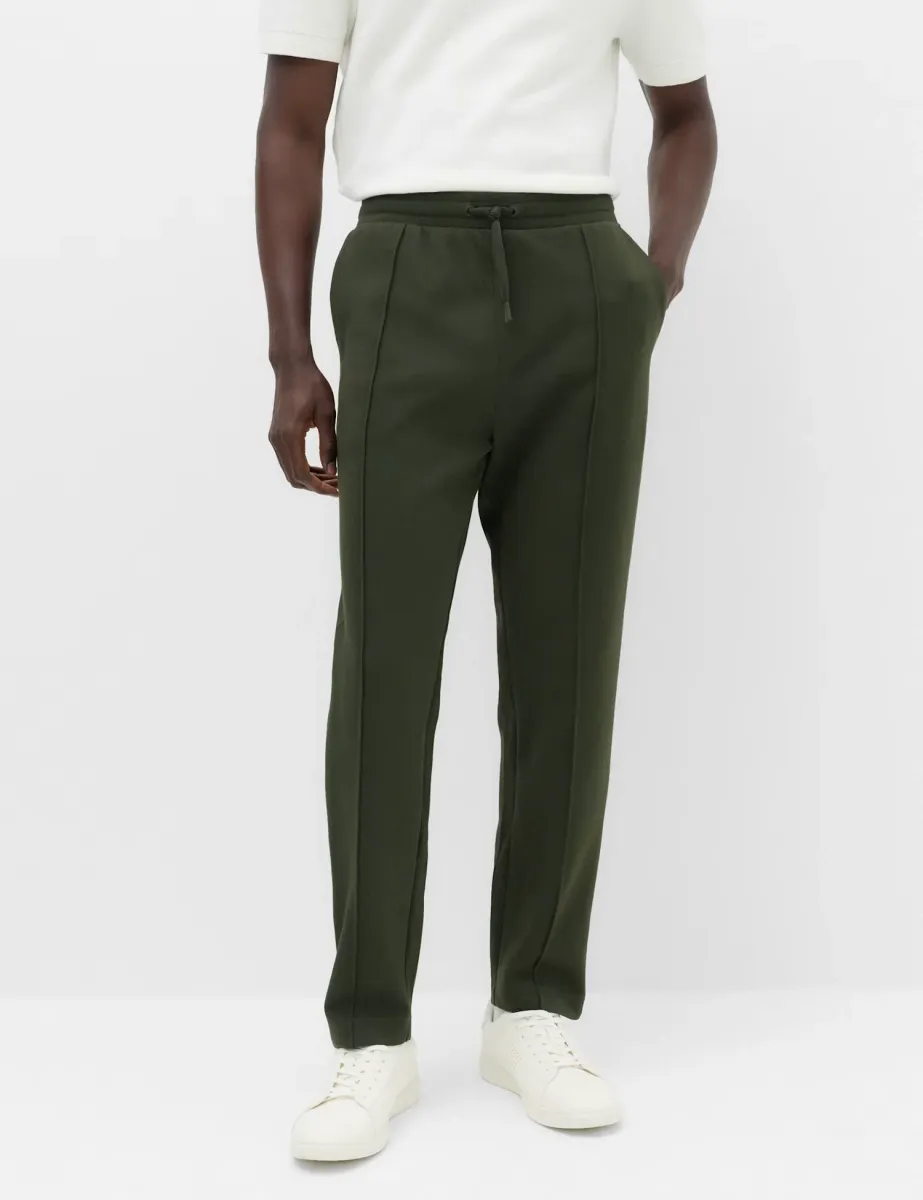 Ultimate Cotton Rich Straight Leg Joggers Dark Khaki