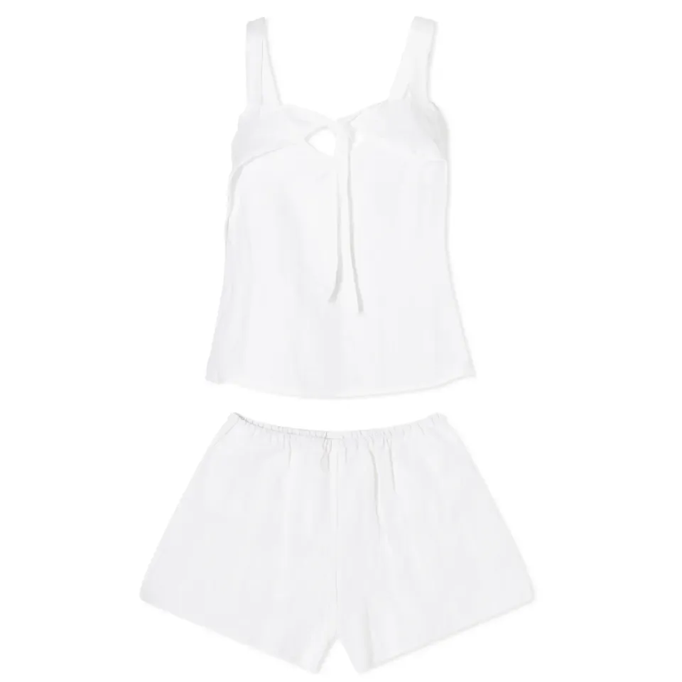 Tie Front Linen Set