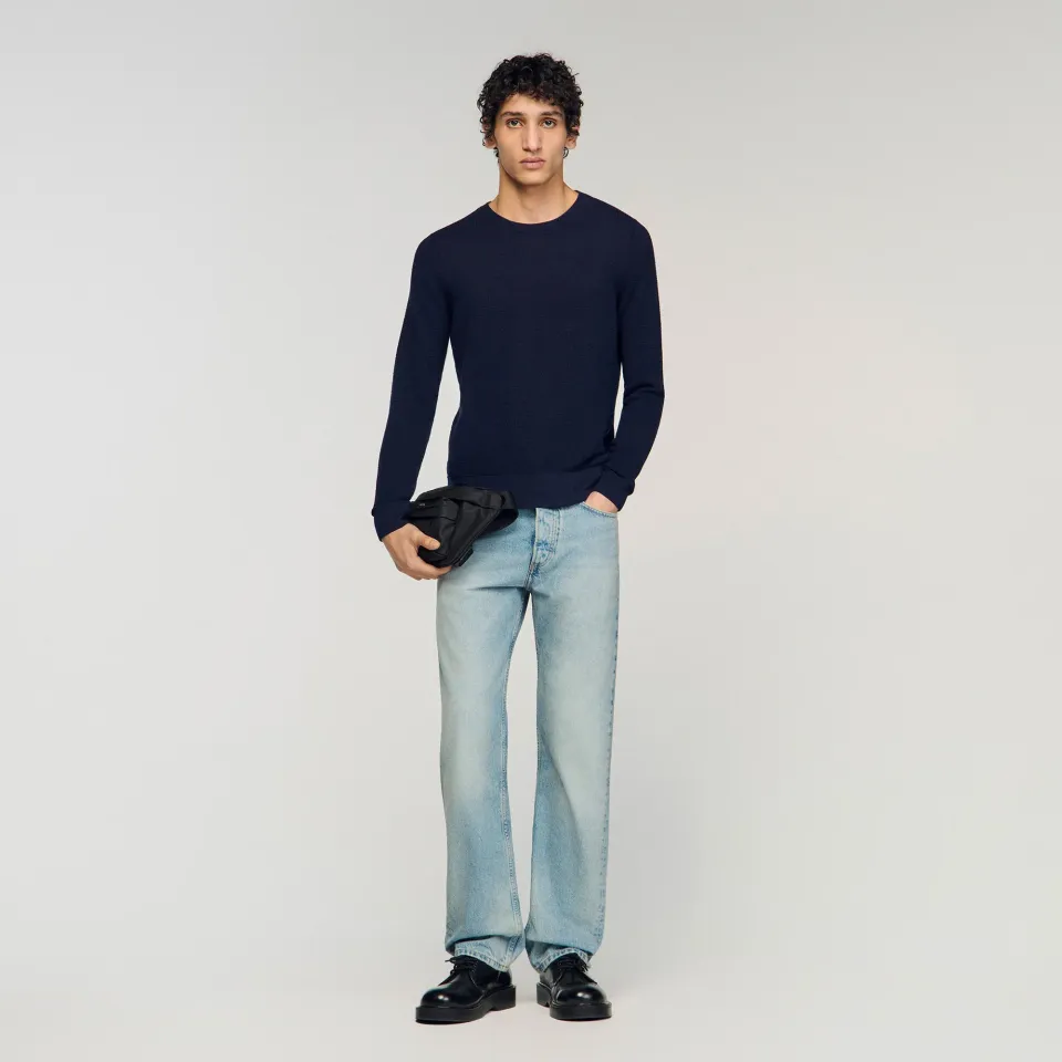 Textured knit jumper
