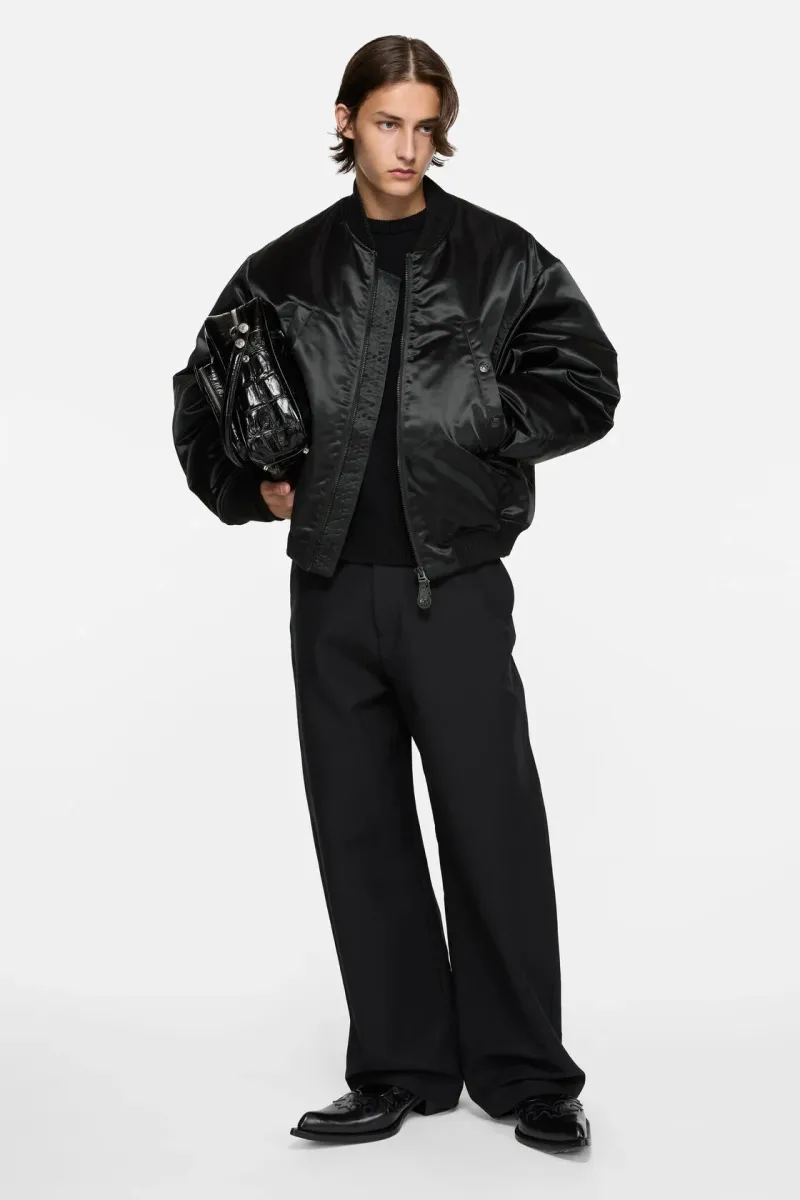 Logo bomber jacket