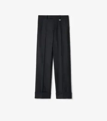 Wool Tailored Trousers in Brisk grey